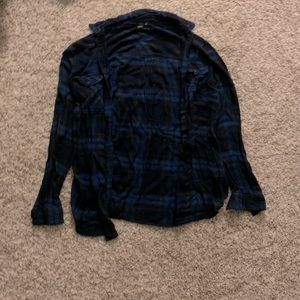 Urban outfitters BDG blue and black flannel